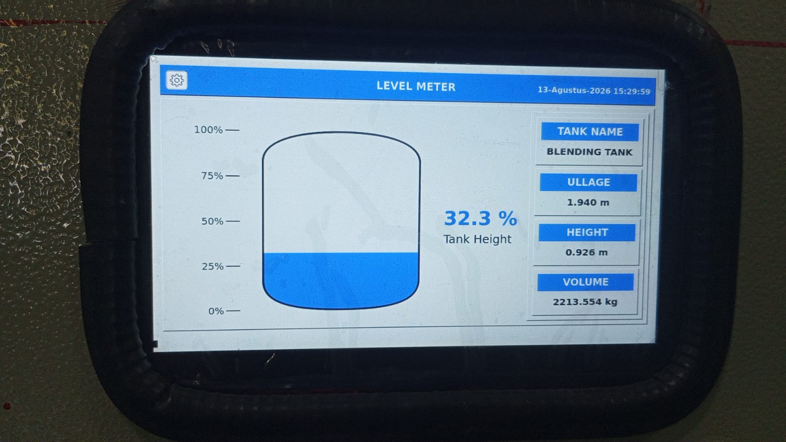 ATG with touchscreen HMI
